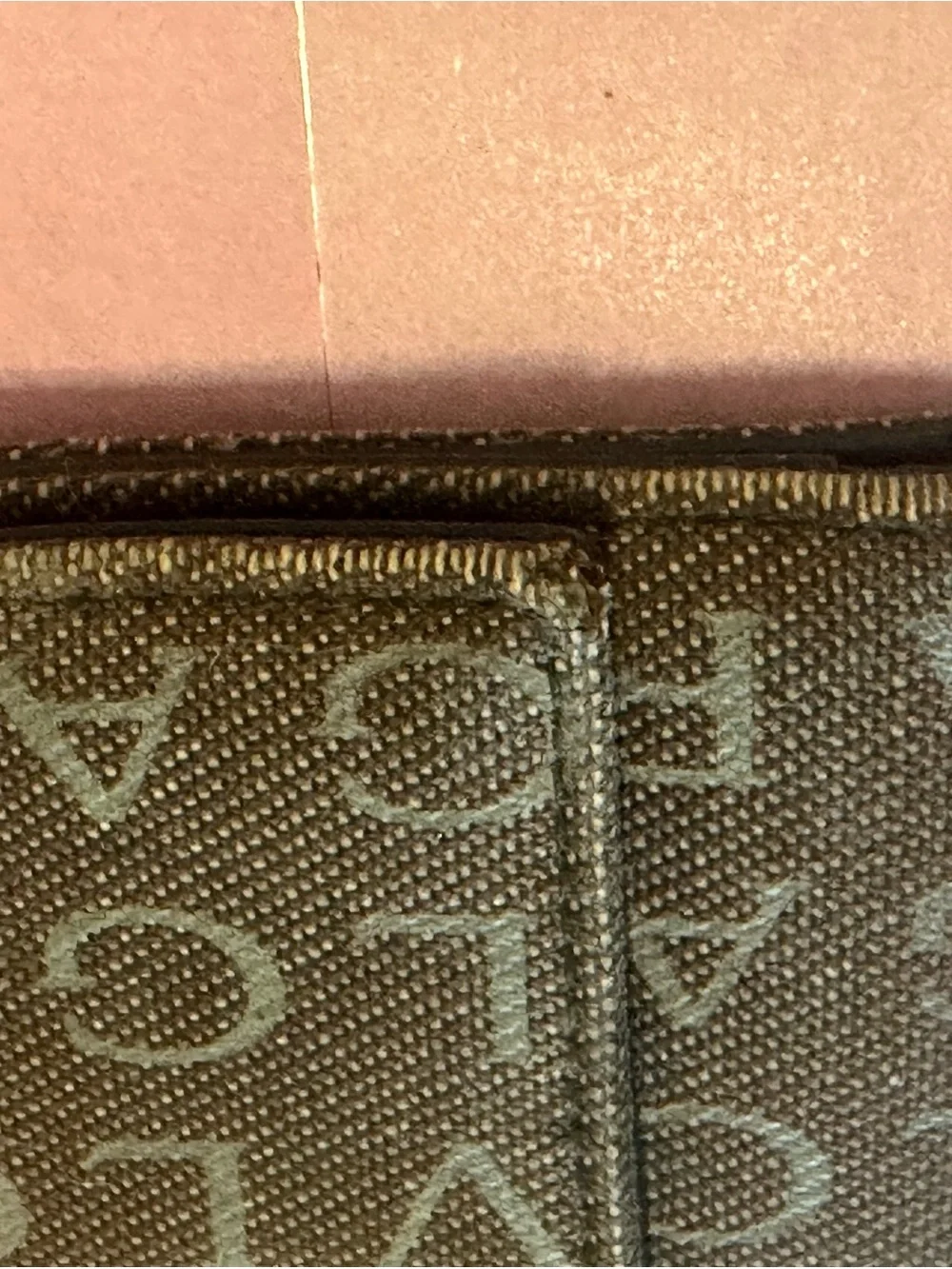 Bulgari Brown Logo Canvas Snap Wallet